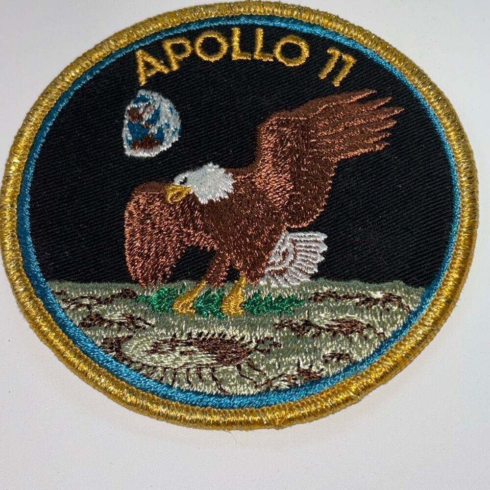 Vintage/Original Apollo 11 (XI) "BIG" Crew Patch Texas Art Embroidery NASA